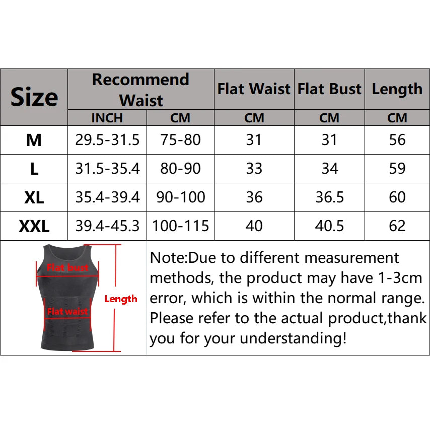 YBFDO Hommes Body Shaper Gilet de Compression Amincissant Sous-vêtement Sans Couture Ceinture d'Entraînement Débardeur Contrôle du Ventre Perte de Poids Gainant