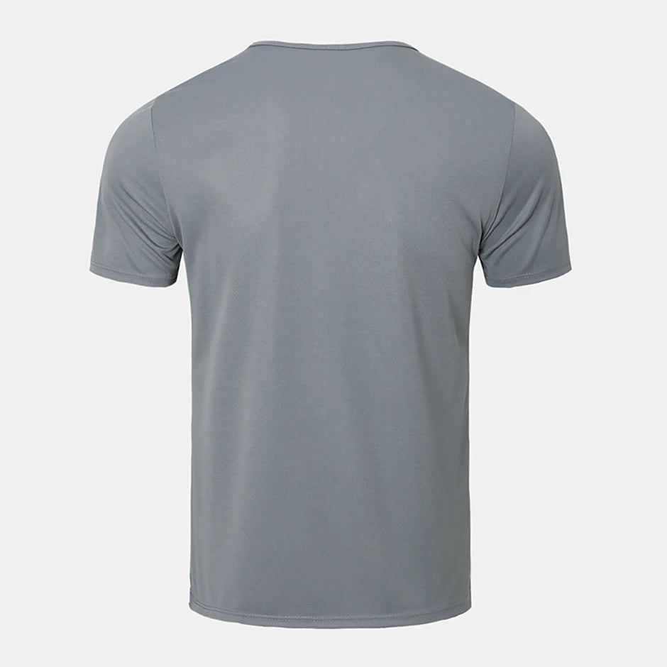 1/4 Pcs Men's Summer Fashion Printing Quick-drying Short-sleeved Youth Leisure Sports Fitness Breathable Top Middle-aged Loose T