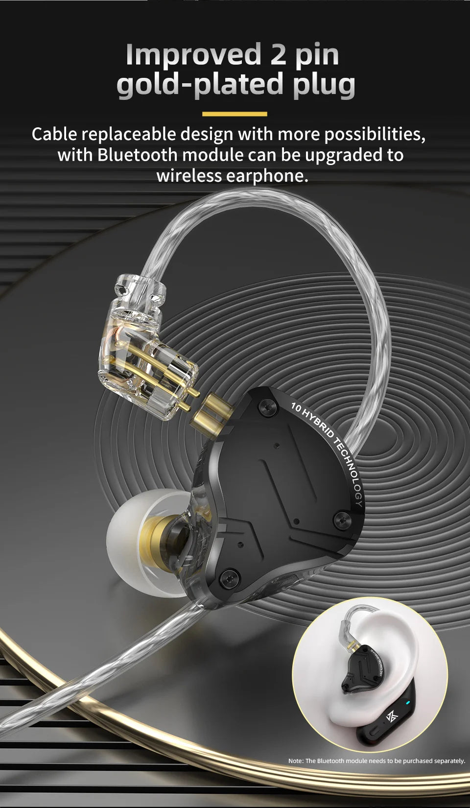KZ ZS10 PRO X Metal Headset Hybrid drivers HIFI Bass Earbuds In-Ear Monitor Noise Cancelling Earphones ZAS ZAX ZSX ZSNPRO AS16