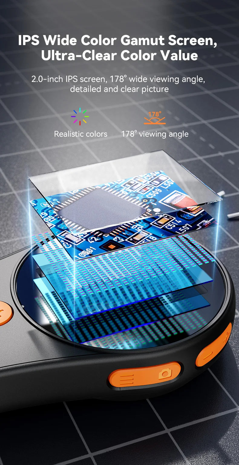2.0inch 500X Digital Microscope 1080P Video Coin Microscopio with Magnifying Glass Wiht 8Leds for Electronics Repair Windows/Mac - Shoppiline