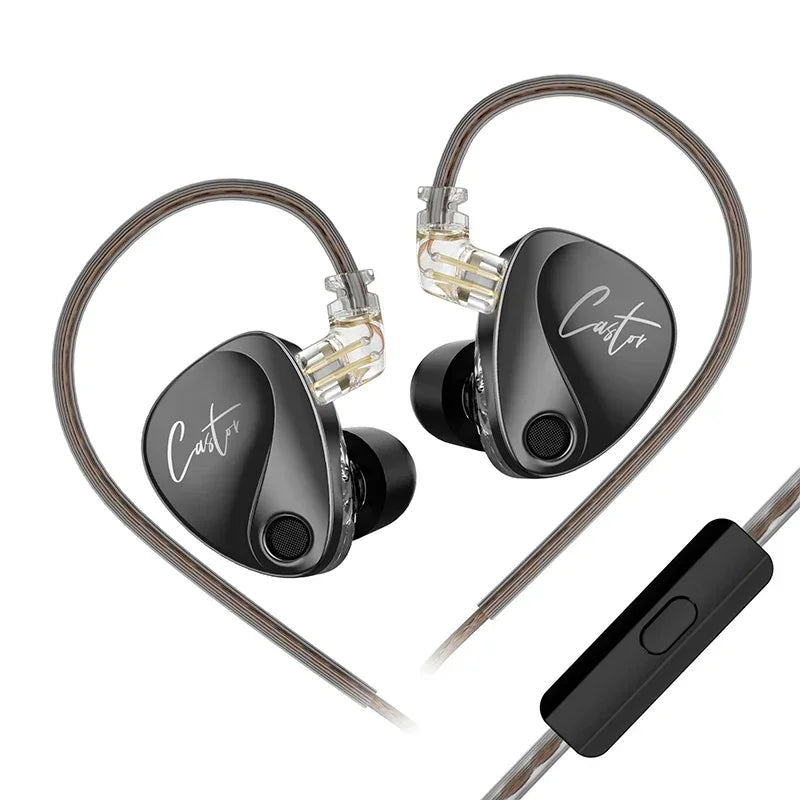KZ Castor 2DD Dynamic in Ear HiFi Earphone High-end Tunable Game Sport Headsets Monitor Headphone Earbuds EDX PRO ZSNPRO ZVX