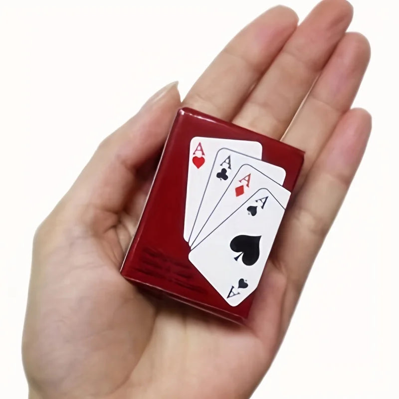 1PC Outdoor Portable Mini Fingertip Playing Card Super Travel Party Playing Card Suitable for Outdoor Party Gathering Activities