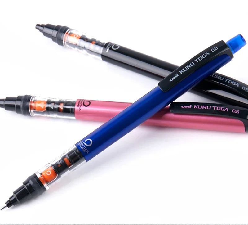 Janpan UNI Kuru Toga Mechanical Pencil M5-452 Drawing Pencil 0.5mm Low Center of Gravity Automatic Rotation School Supplies