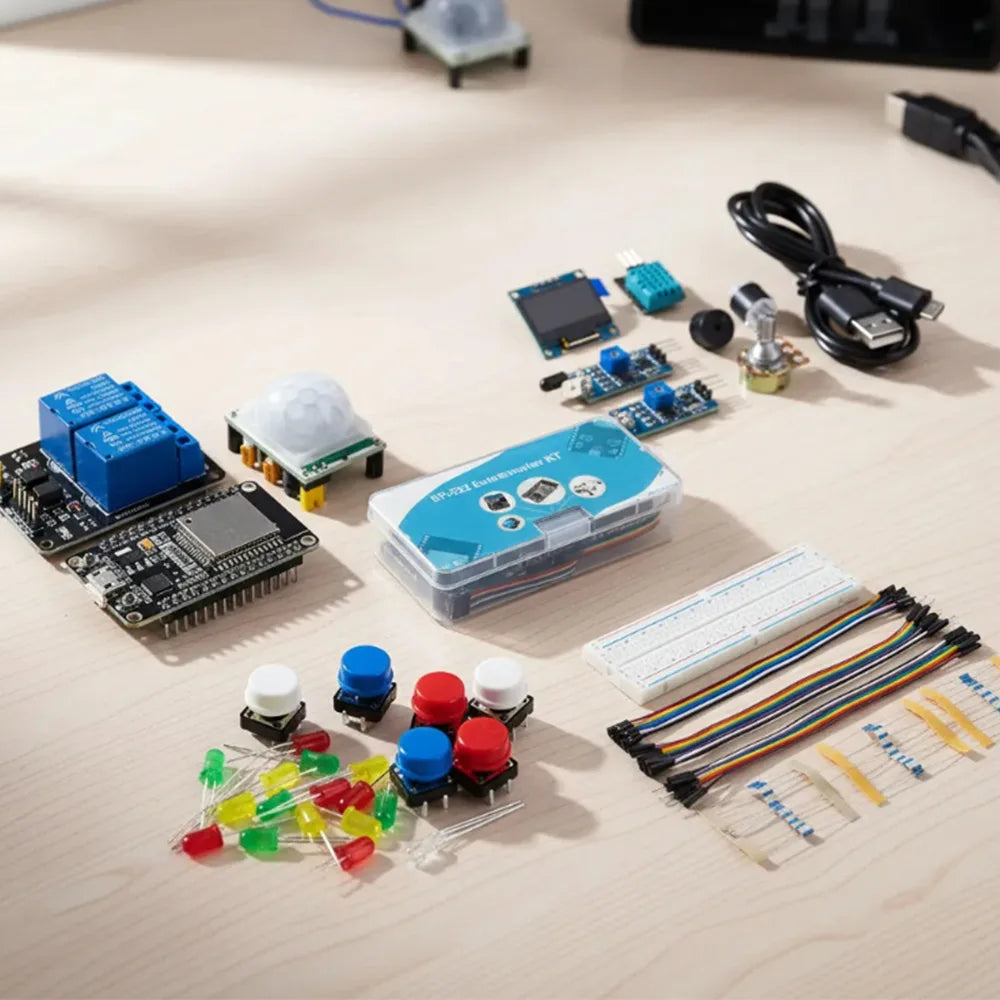 Electronic DIY Kit ESP32 ESP-32S WIFI Module Starter Kit for ESP32 WIFI Development Board ESP32 Module Kit Relay Display Sensor - Shoppiline