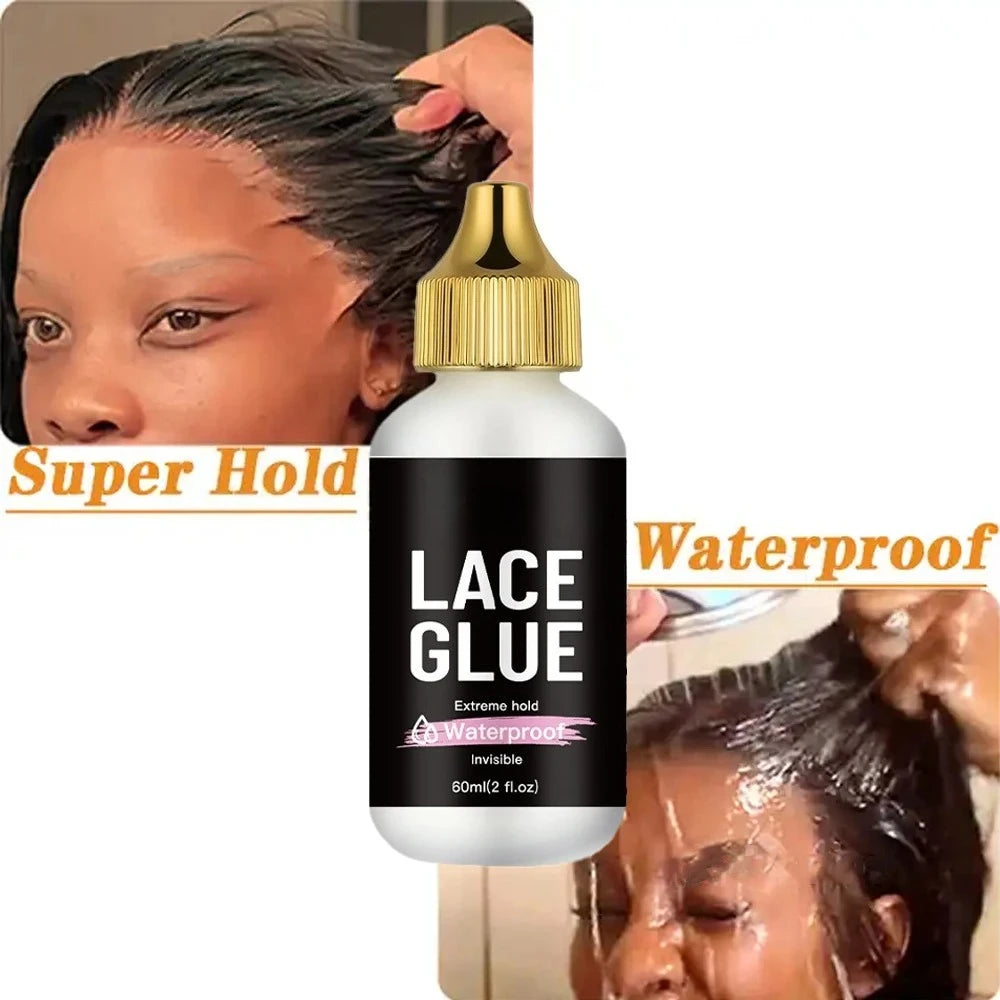 60ml/2fl.oz Wasserfester Perückenkleber für Lace-Perücken – Starker Halt, unsichtbar, schnell trocknend & leicht zu entfernen – Geruchloser Kleber für alle Perücken 2026