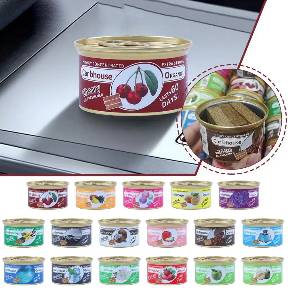 Canned Wood Blocks Auto Supplies Car Air Fresheners Perfume Coffee Flavor Explosion Car Foreign Aromatherapy Deodorant Supplies