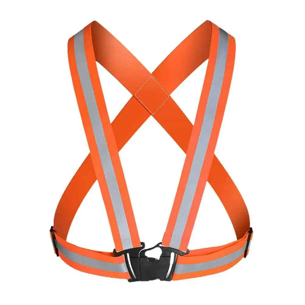 New Highlight Reflective Straps Night Running Riding Clothing Vest Adjustable Safety Vest Elastic Band For Adults and Children