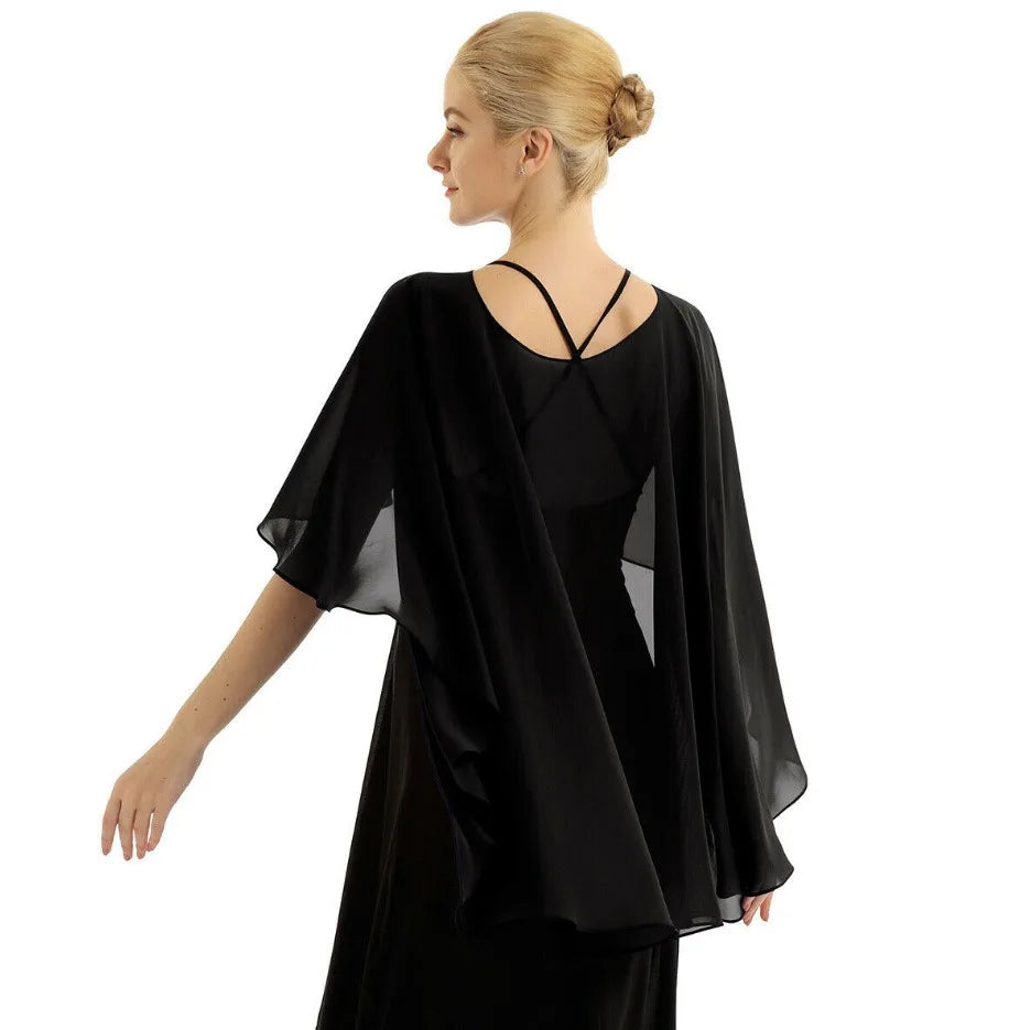 Elegant Chiffon Wedding Wrap for Women Evening Capes Bridal Jacket Accessories