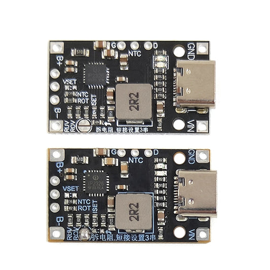 2S 3S Type-C USB BMS 15W 8.4V 12.6V 1.5A Lithium Battery Charging Boost Module With Balanced Support Fast Charge With Indicator