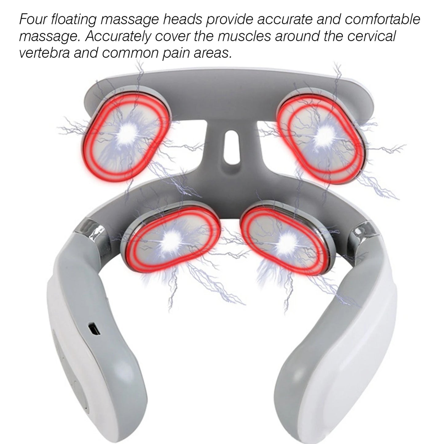 Neck Massage Machine 4 Head And Neck Protection Heating Machines Breathing Light Vibration Hot Compress Cervical Spine Machine