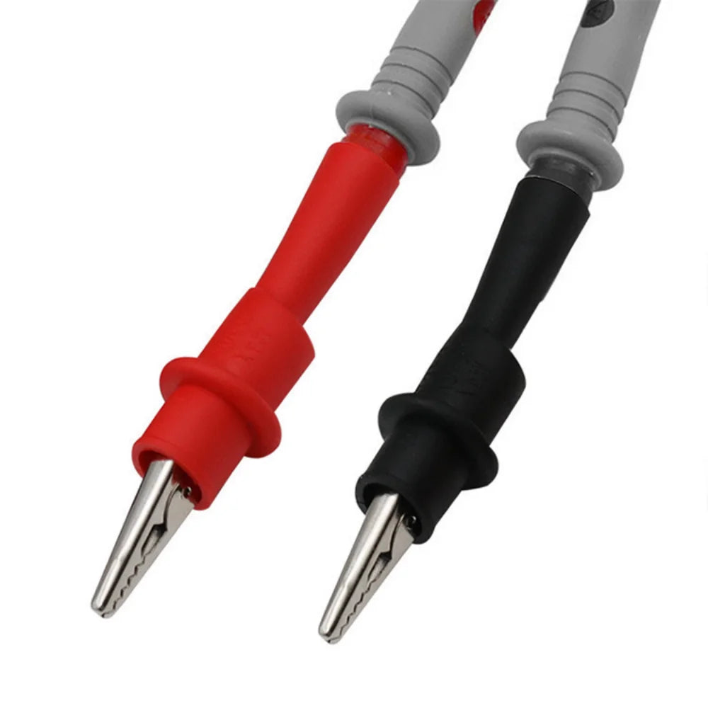 Multimeter Tester Accessories  2pcs Red and Black Wire Tip Clamps Rated AC/DC 10A 1000V for MultiMeter Tool