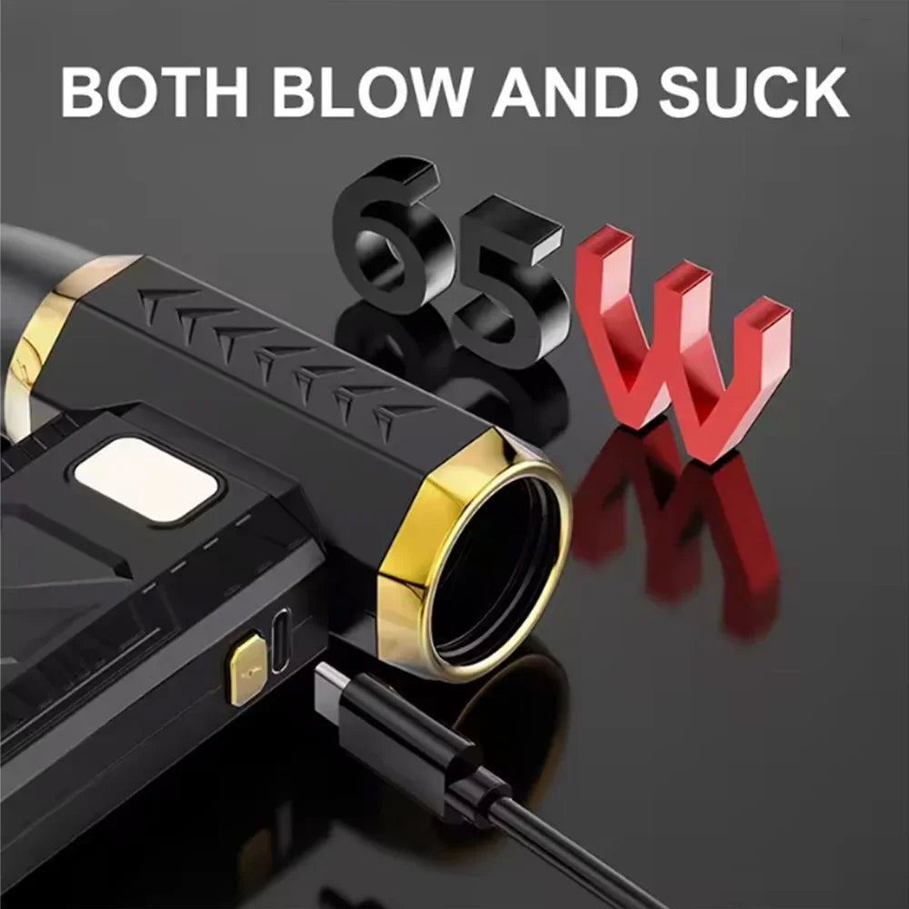M18 Brushless Turbo Blower Jet Fan 400000RPM Powerful Electric Portable Dust Cleaner 53m/s Type-C Charging Violent Fan - Shoppiline
