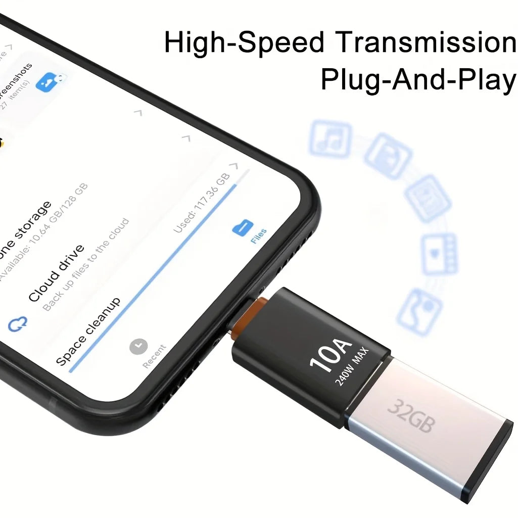 10A USB to Type C Adapter Fast Charging Connector Type C Male to USB Female Converter OTG for Laptop Xiaomi Samsung USB-C otg