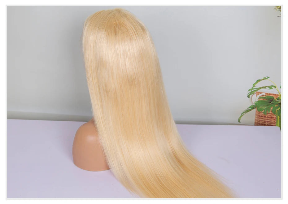 13x4 13x6 360 HD Transparent 613 Honigblond Farbe Spitze Front Echthaar Perücken für Frauen Rohes brasilianisches glattes Lace Frontal Perücke
