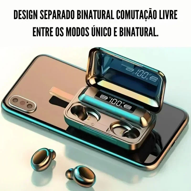 New TWS Bluetooth Headphones 9D Stereo High Bass Sport Earphones Handfree Touch Control Tws Wireless Earbuds Waterproof Headset