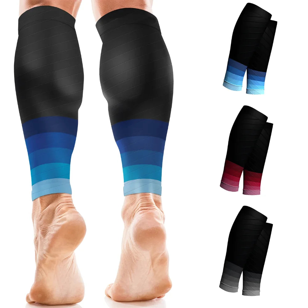 1Pair Calf Compression Sleeves Running Leg Sleeve 20-30Mmhg Socks For Shin Splint Men Women Varicose Vein Fatigue Relief