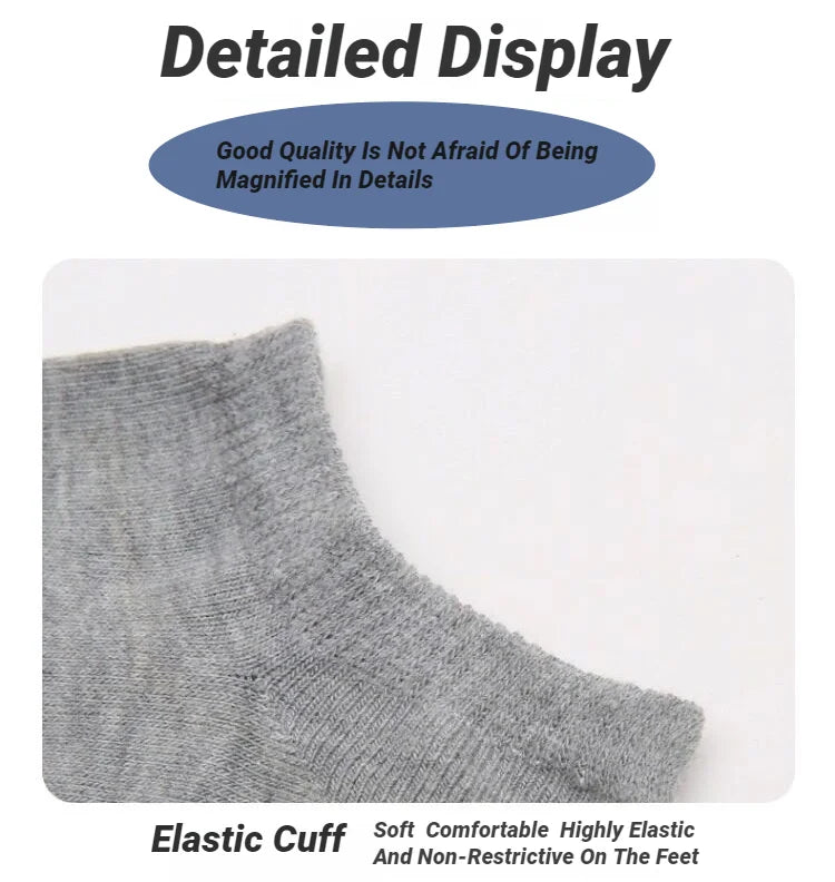 Solid Color Ankle Boat Socks Low Cut Short Style Comfortable Fashionable For Men Women Spring Summer Round Neck Casual
