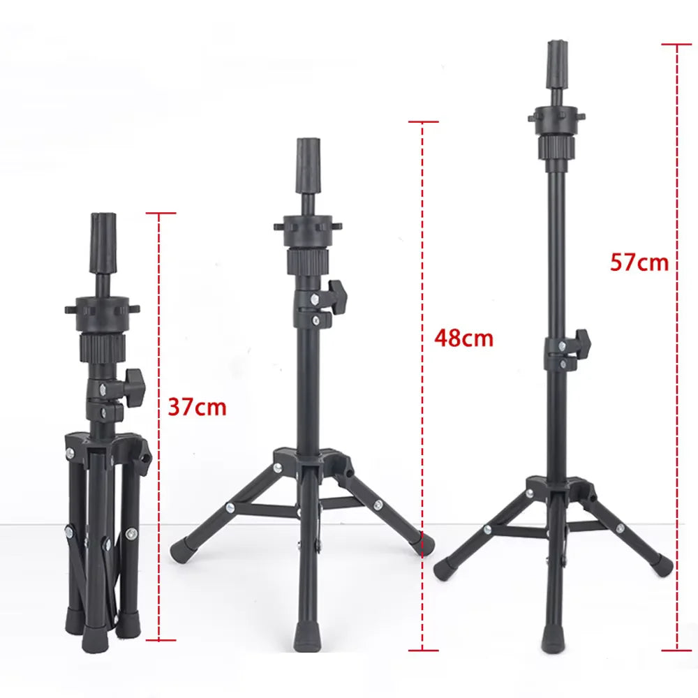 Wig Stand & 22 in Head Combination set，Canvas Wig Head Stand with Mannequin Head for Wigs Manikin Head Block Set for Wigs Making