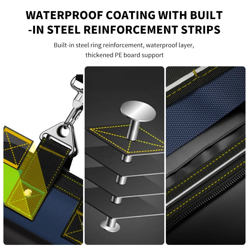 AIRAJ Multifunctional Tool Bags 1680D Oxford Cloth Electrician Bags Waterproof and Wear-Resistant High Capacity Storage Bags - Shoppiline