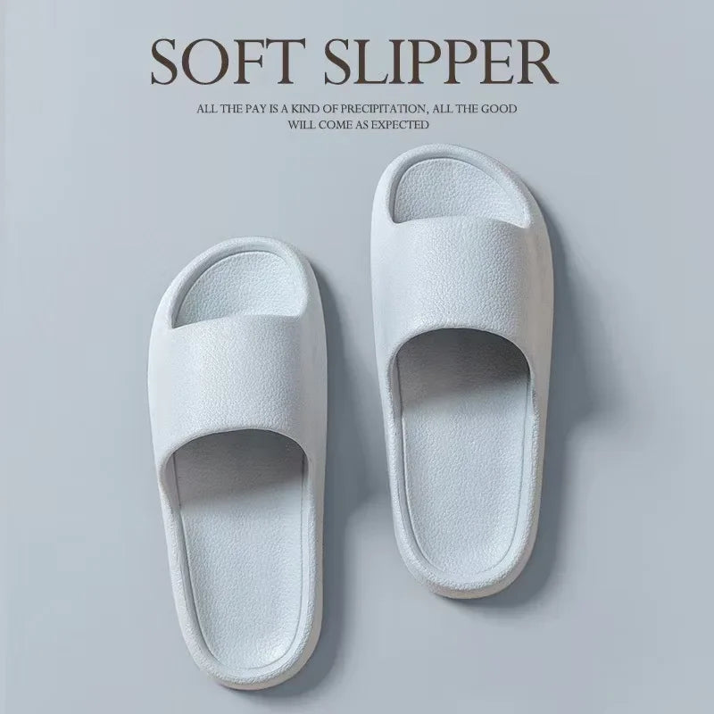 EVA Men Sandals Flip Flops Man Slippers Solid Color Non-slip Soft Sole Comfortable Shower Slippers Outdoor Couple Shoes Summer