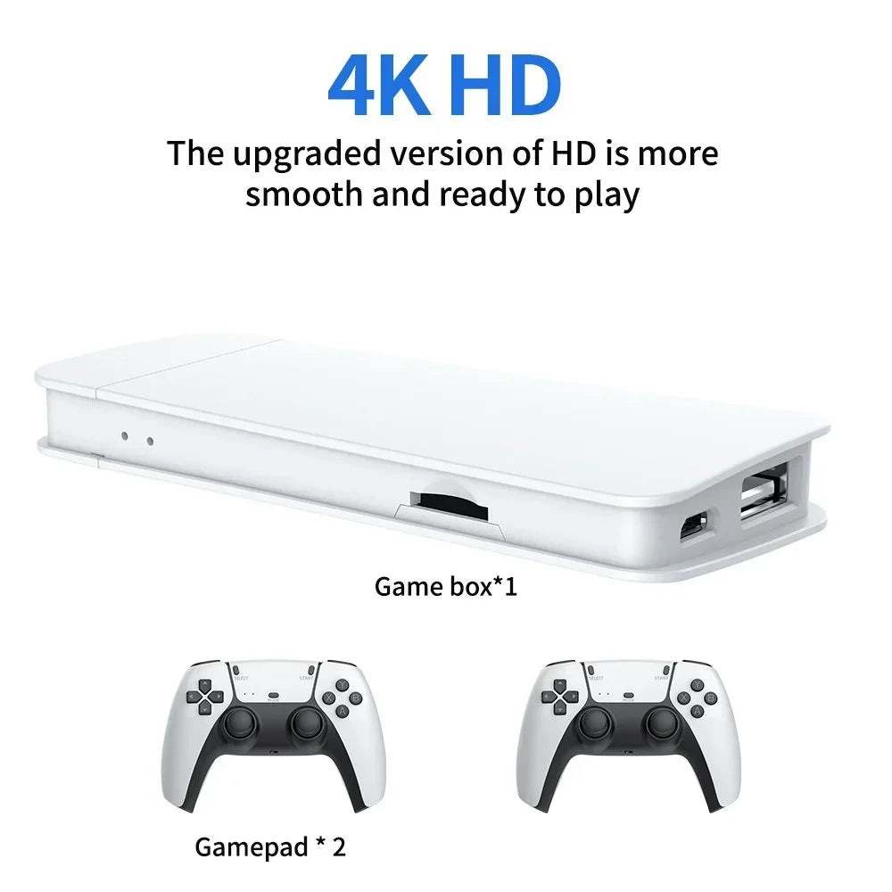 M15 Retro Game Console 2.4G Wireless Dual Controller 4K TV Game Stick 64GB 20000 Retro Games Retro Game Family Gift