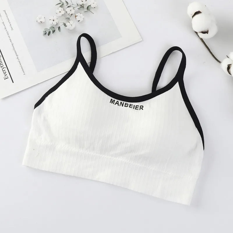 New Sports Bra for Women Gym Sexy Crop Top Bra Women Cotton Underwear Soft Comfort Tube Tops Female Brassiere Tops for Girls