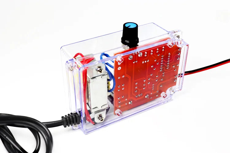Electronic DIY LM317 Adjustable Voltage Regulated Kit DC Step-down Power Supply Making Parts With Case Soldering Assembly 220V - Shoppiline