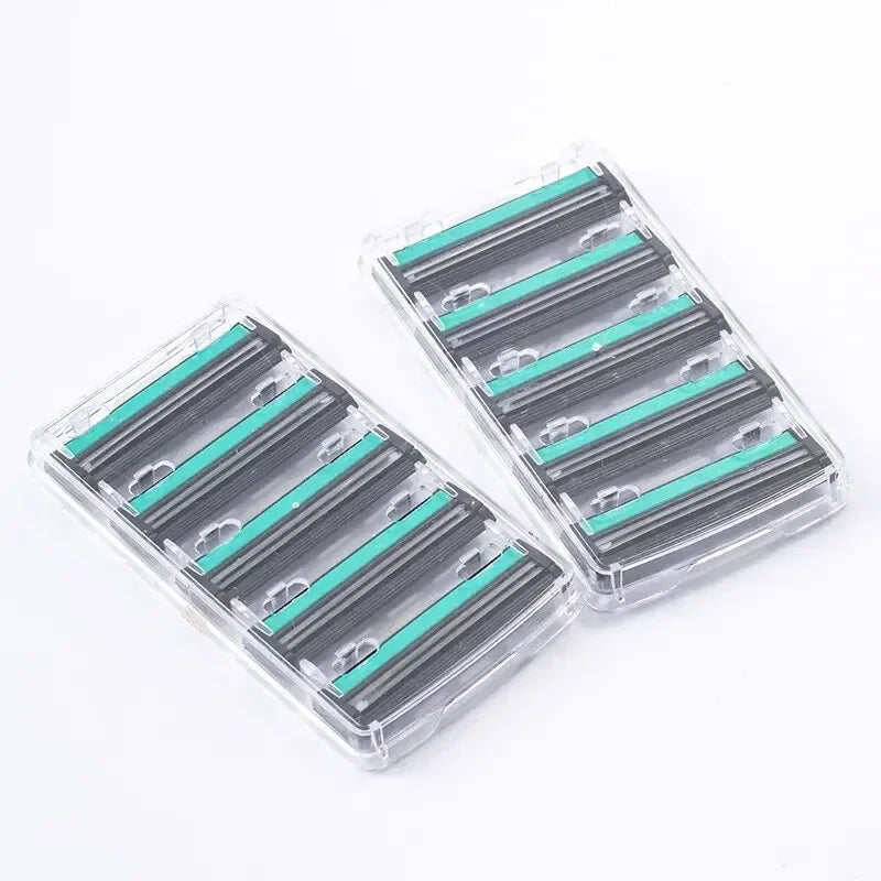 Premium Double Edge Razor Set – Heavy-Duty Men's Shaving Kit with 1 Reusable Razor & 20 High-Quality Replacement Blades