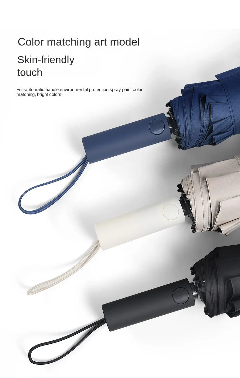 Reinforced 24-Bone Umbrella, Men's Business Strong And Durable Wind-resistant Umbrella, Anti-UV Sunscreen Umbrella Women's Sunny
