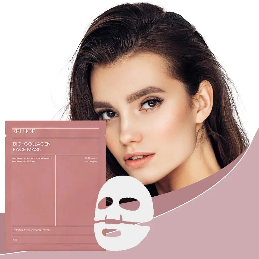 1/5/10 masques faciaux au bio-collagène resserre les pores hydratant en profondeur masque de nuit hydratant rafraîchissant éclaircissant pour les soins de la peau du visage
