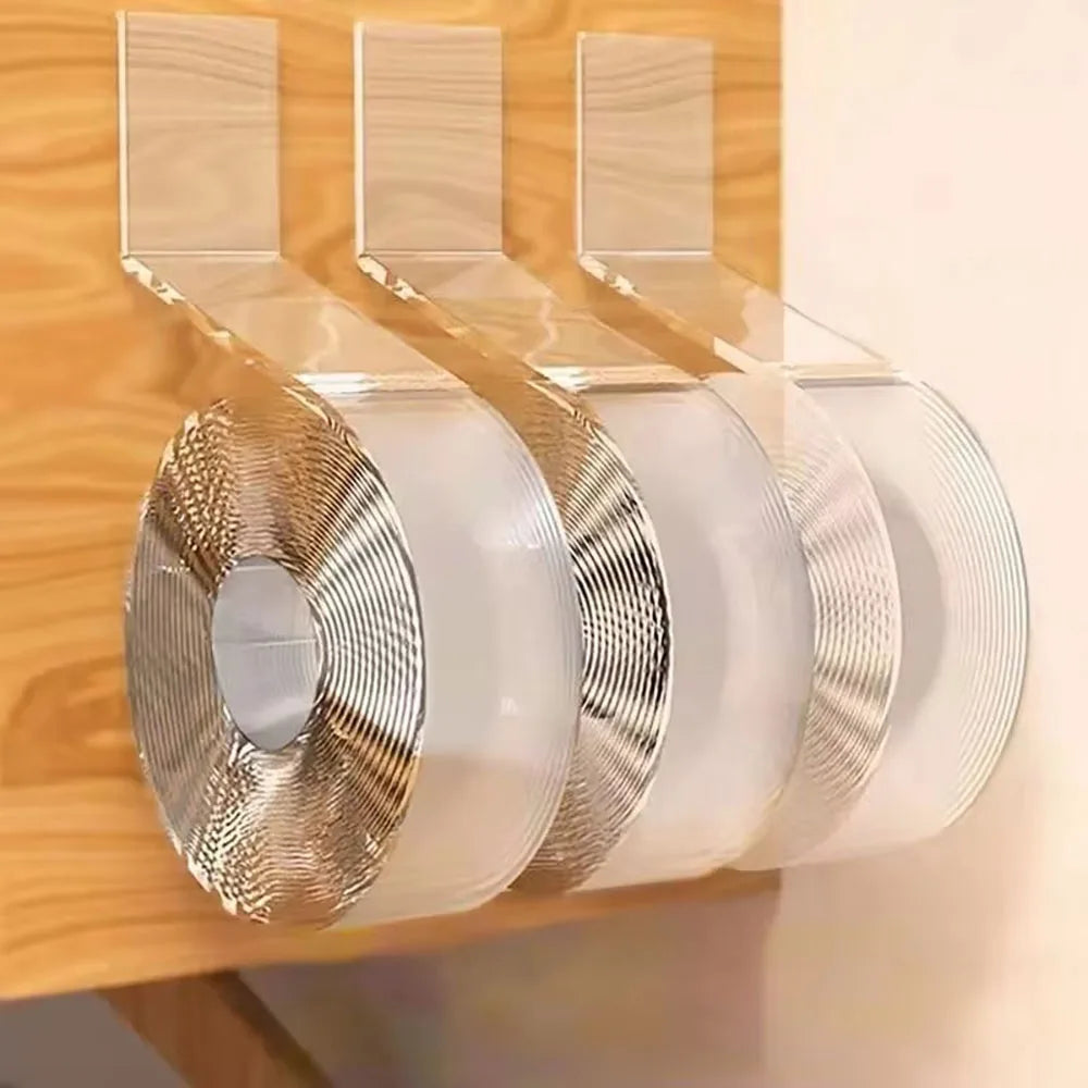 1/3/5m Ultra-Strong Double-Sided Adhesive Tape Versatile Reusable Waterproof Tracsless Tape Two-Sided Nano Tape Super Power Tape