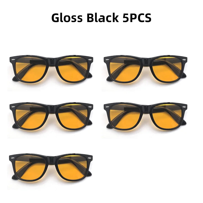 VIVIBEE Night Vision Blue Light Blocking Glasses Men Square Computer Eye Protection Eyeglasses Gaming Women Orange Eyewear