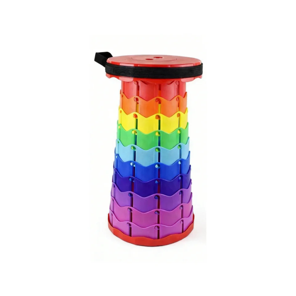 Heavy‑Duty Foldable Retractable Stool Lightweight Compact Aluminum Portable Camping Fishing Seat with Carry Storage Bag