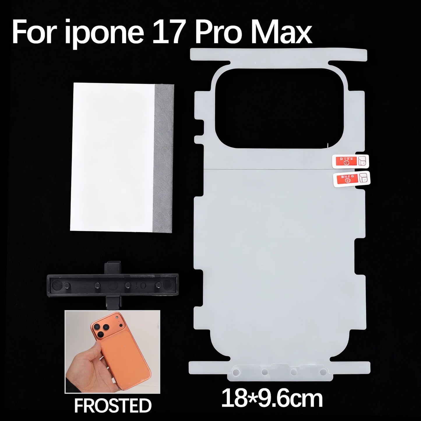 For iPhone 17 Pro Max Air 17Pro 17PM 17Air HD Side Frame Back Full Coverage Protective Film For iPhone17 Border Hydrogel Film - Shoppiline