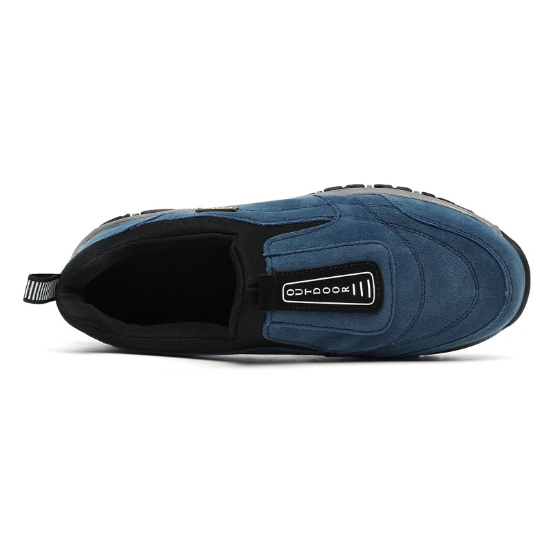 Classic Outdoor Men Sneakers Spring Slip On Casual Shoes Breathable Suede Leather Shoe Anti-skid Walking Shoe Hot Sale Footwear