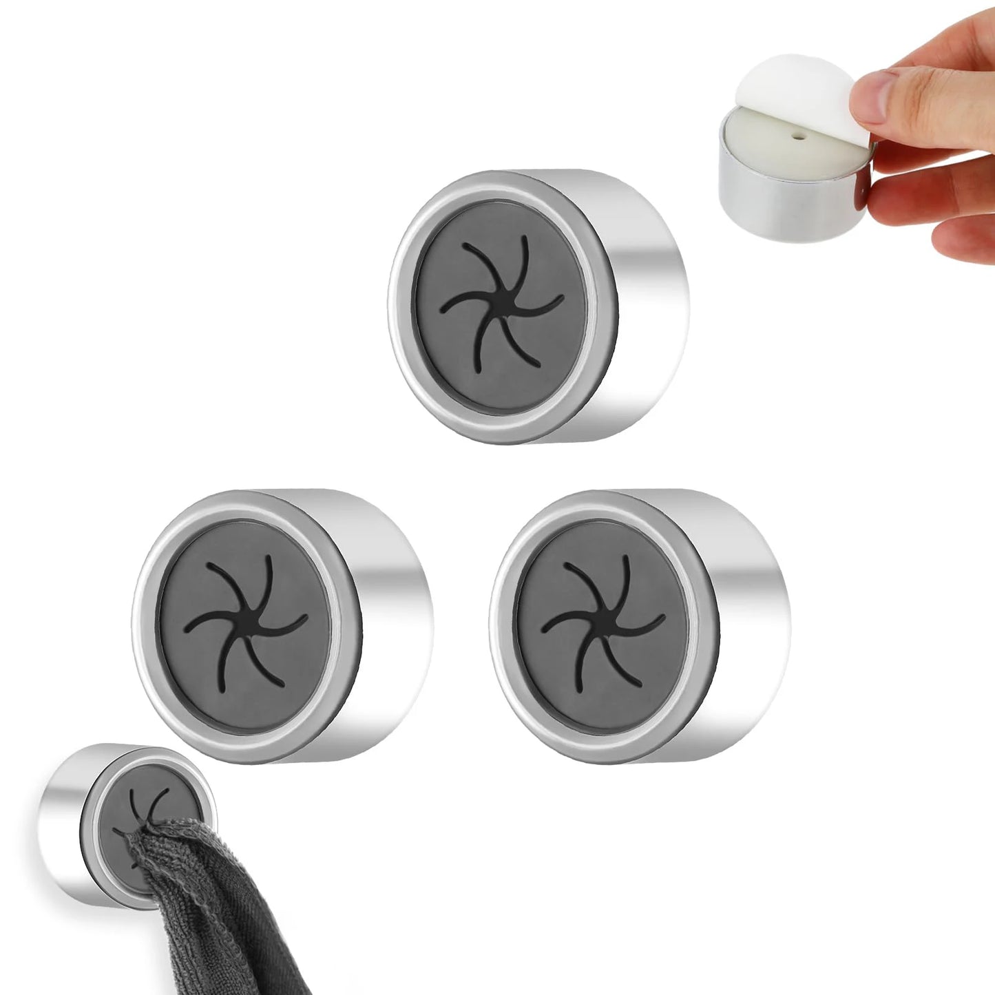 3PCS Non Punching Dishwashing Cloth Storage Clip Dishcloth Clip Kitchen Household Gloves Hook Towel Rack Hole Clip Wall Hanging