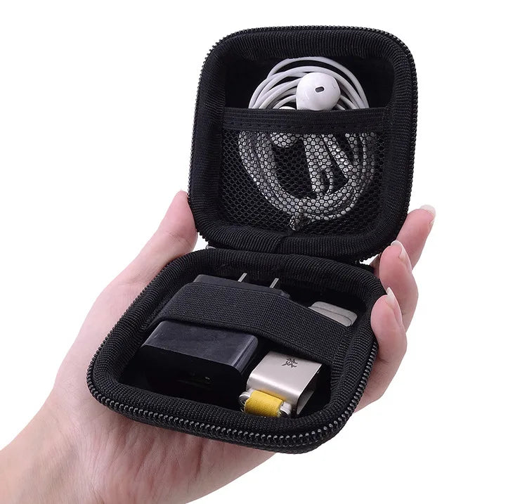 Portable Earphone Storage Bag Data Cable Organizer Bag Multifunctional Digital Gadgets Case For Charger U Disk Protective Cover