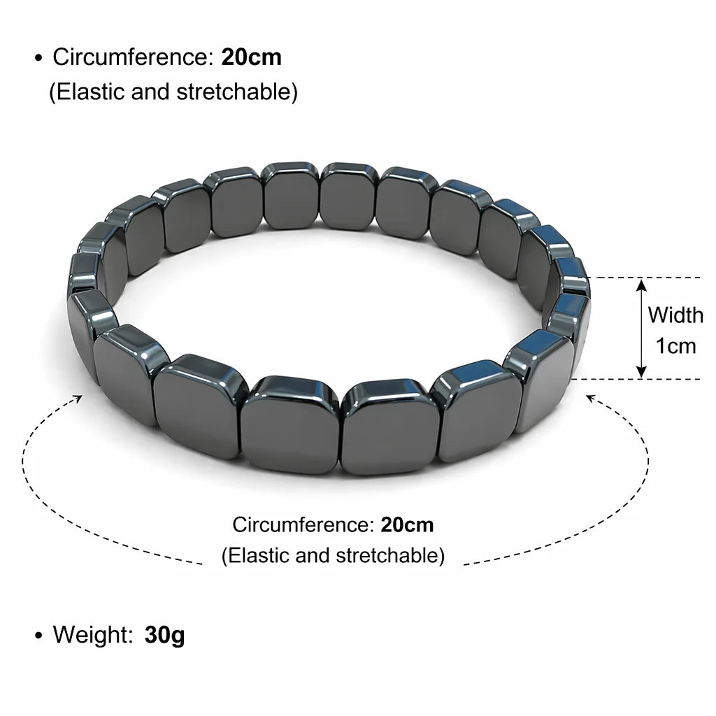 Hematite Bracelet For Men Reclaim Your Edge Confidence Natural Hematite Stone Beaded Stretch Healing Bracelets Gift Jewelry