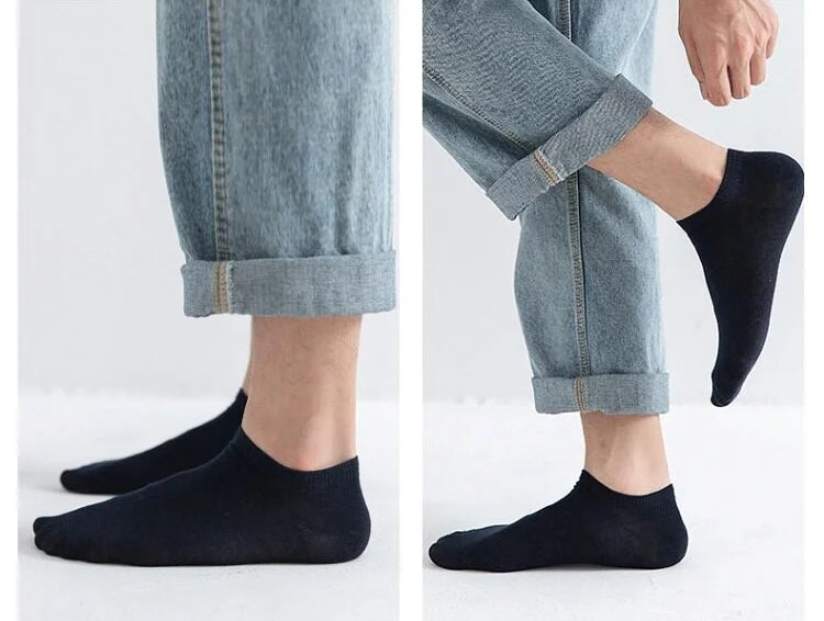 Solid Color Ankle Boat Socks Low Cut Short Style Comfortable Fashionable For Men Women Spring Summer Round Neck Casual