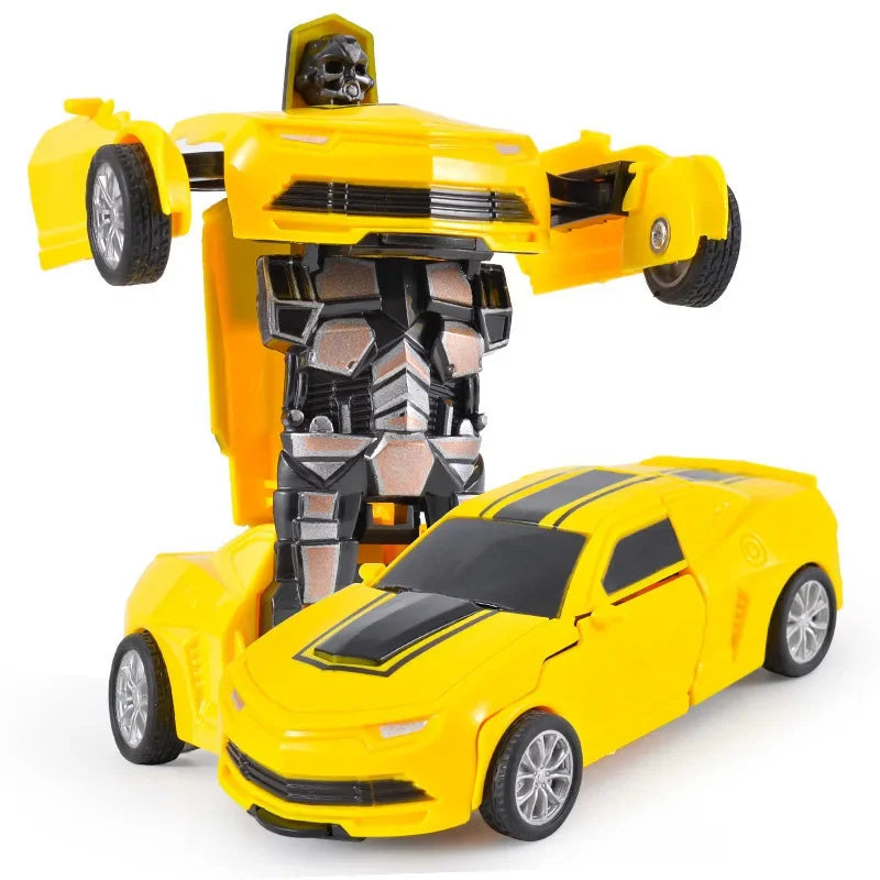Verformbares Spielzeugauto, Trägheitsaufprall, Ein-Knopf-Verformung, Jungenpuzzle, Kollisionsverformung, Autobot-Roboter