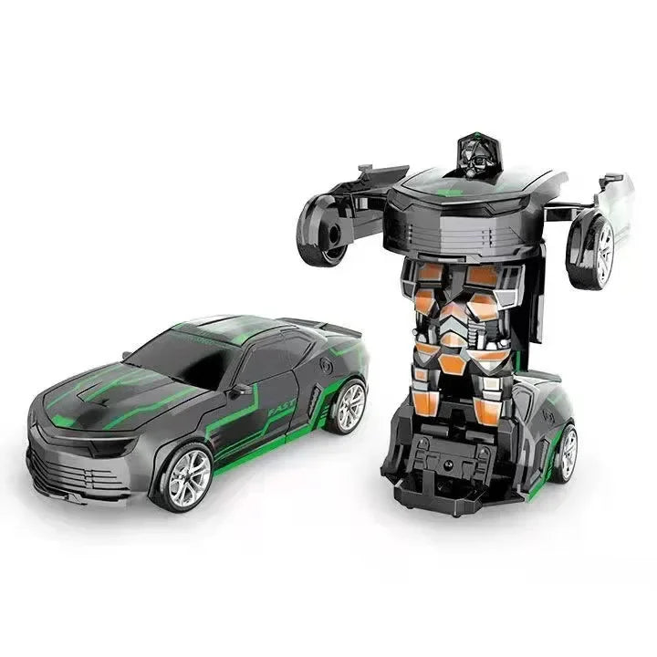 Verformbares Spielzeugauto, Trägheitsaufprall, Ein-Knopf-Verformung, Jungenpuzzle, Kollisionsverformung, Autobot-Roboter