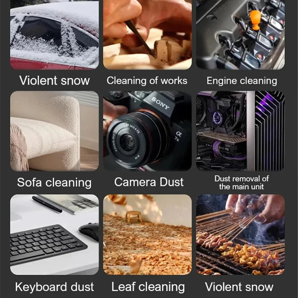 M18 Brushless Turbo Blower Jet Fan 400000RPM Powerful Electric Portable Dust Cleaner 53m/s Type-C Charging Violent Fan - Shoppiline