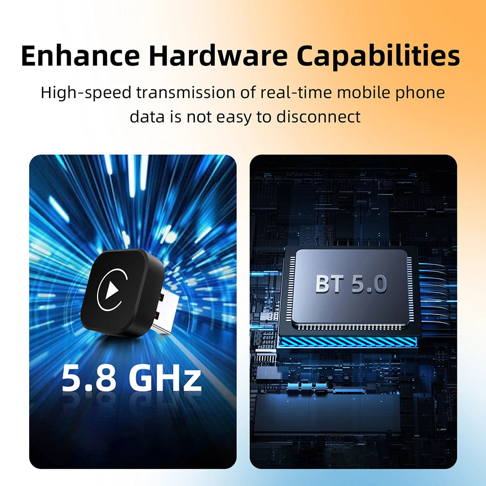 2in1 Wireless CarPlay Dongle Wireless Android Auto Adapter AI Smart Box Car Intelligent Systems For Car With Wired CarPlay - Shoppiline