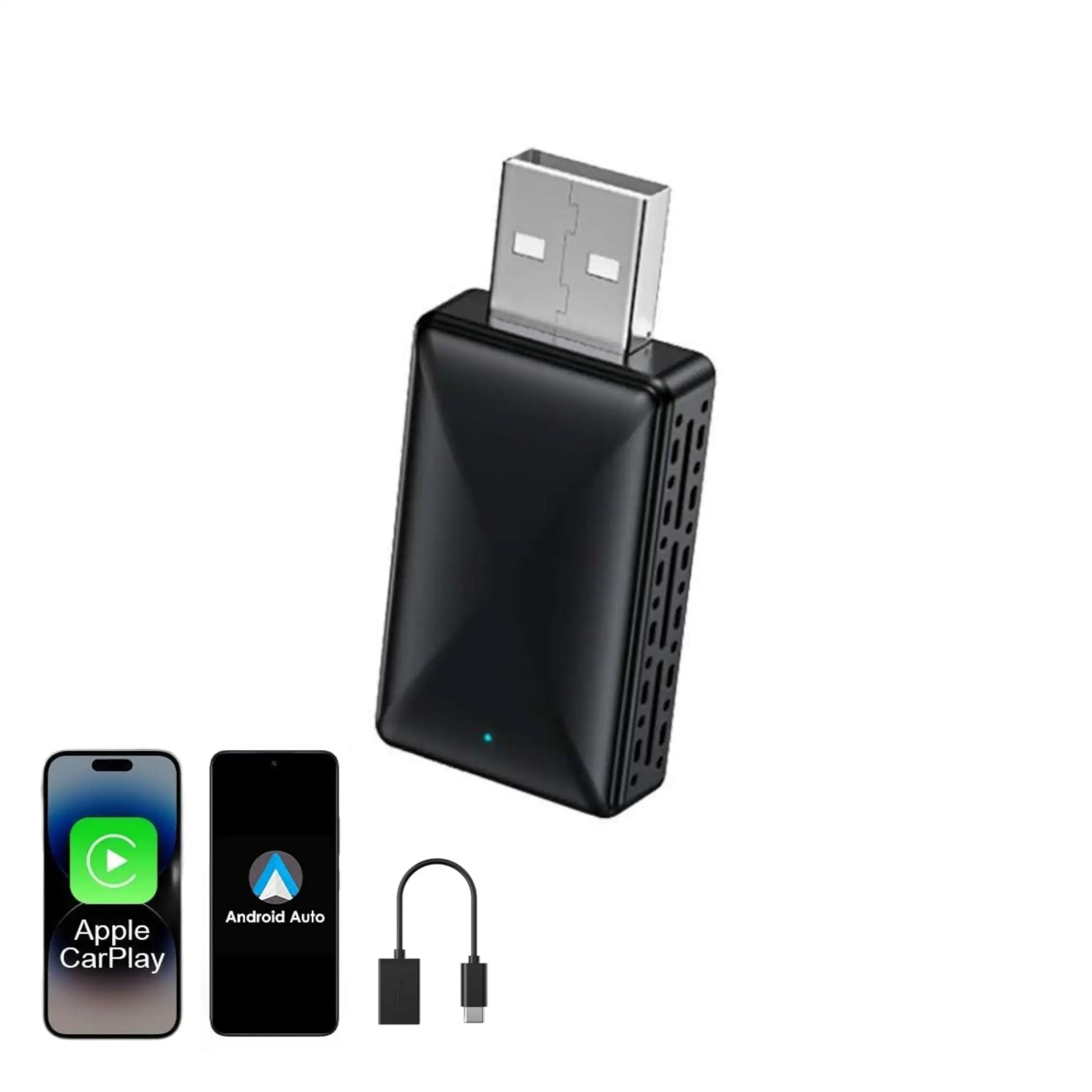 Mini Wireless Carplay Adapter for iPhone, 2025 2 in 1 Stable Universal Wireless carplay Adapter, Convert Wired to Wireless - Shoppiline