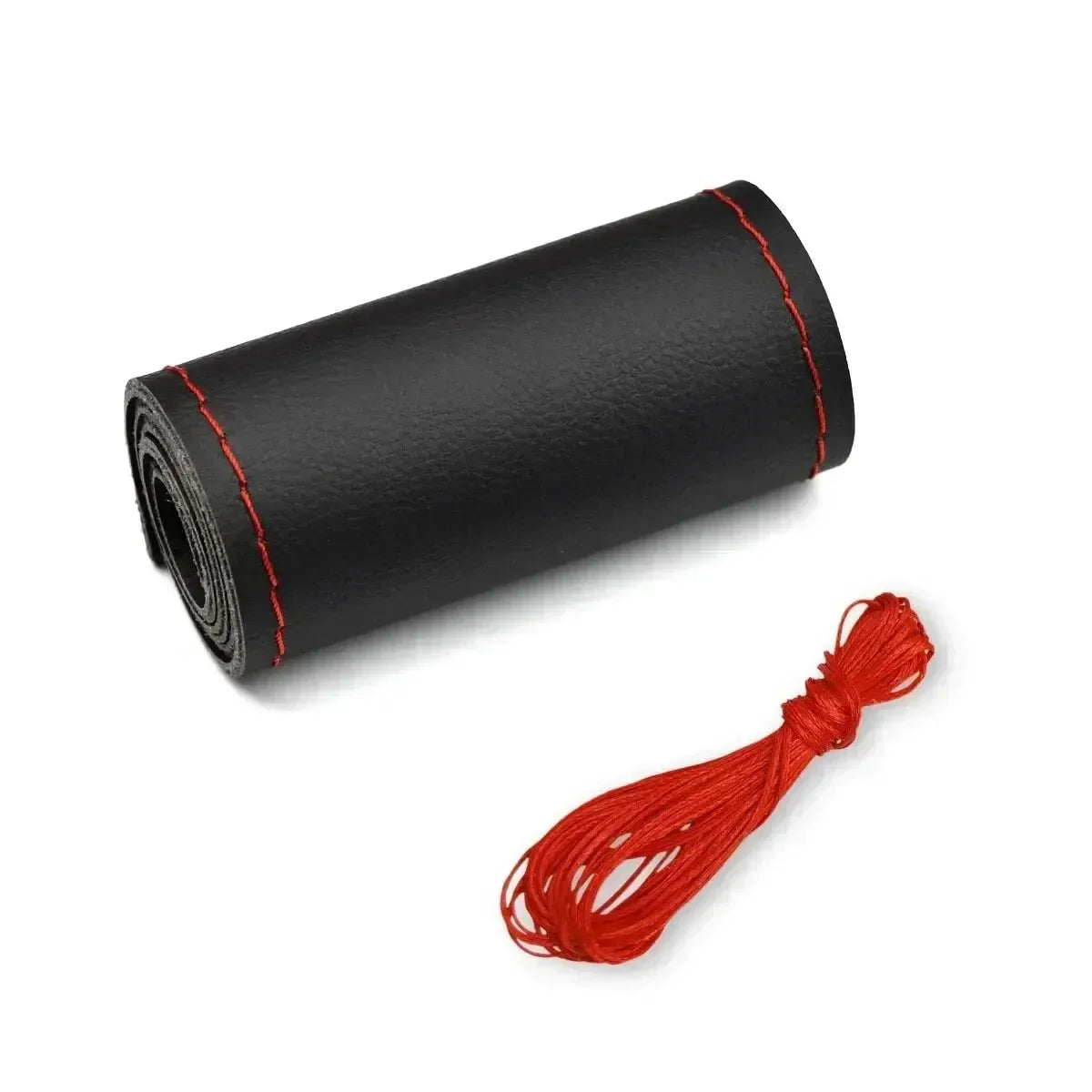 Car Steering Wheel Cover Needles And Braid Thread Artificial Leather Car Covers Suite 2 Color DIY Texture Soft Auto Accessories