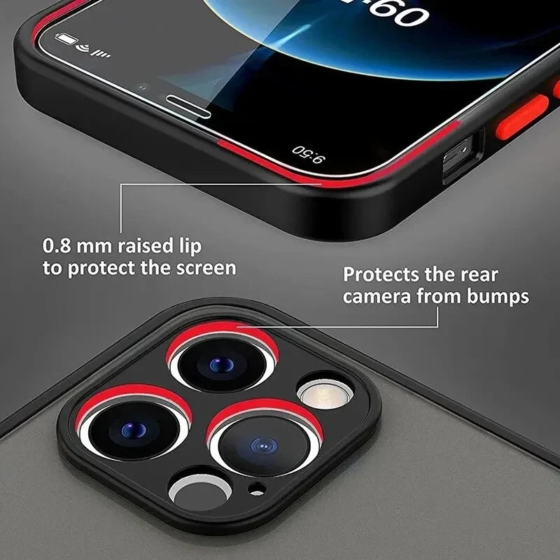 Luxury Matte Armor Magnetic For Magsafe Wireless Charge Case For iPhone 16 15 14 13 11 12 Pro Max 13 Mini 14 Plus Cover Fundas