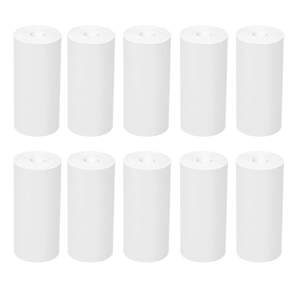 57*25MM Mini Printer Thermal Paper HD Self-adhesive Roll Paper Label Sticker Photo Inkless Printing Portable Printer Color Paper