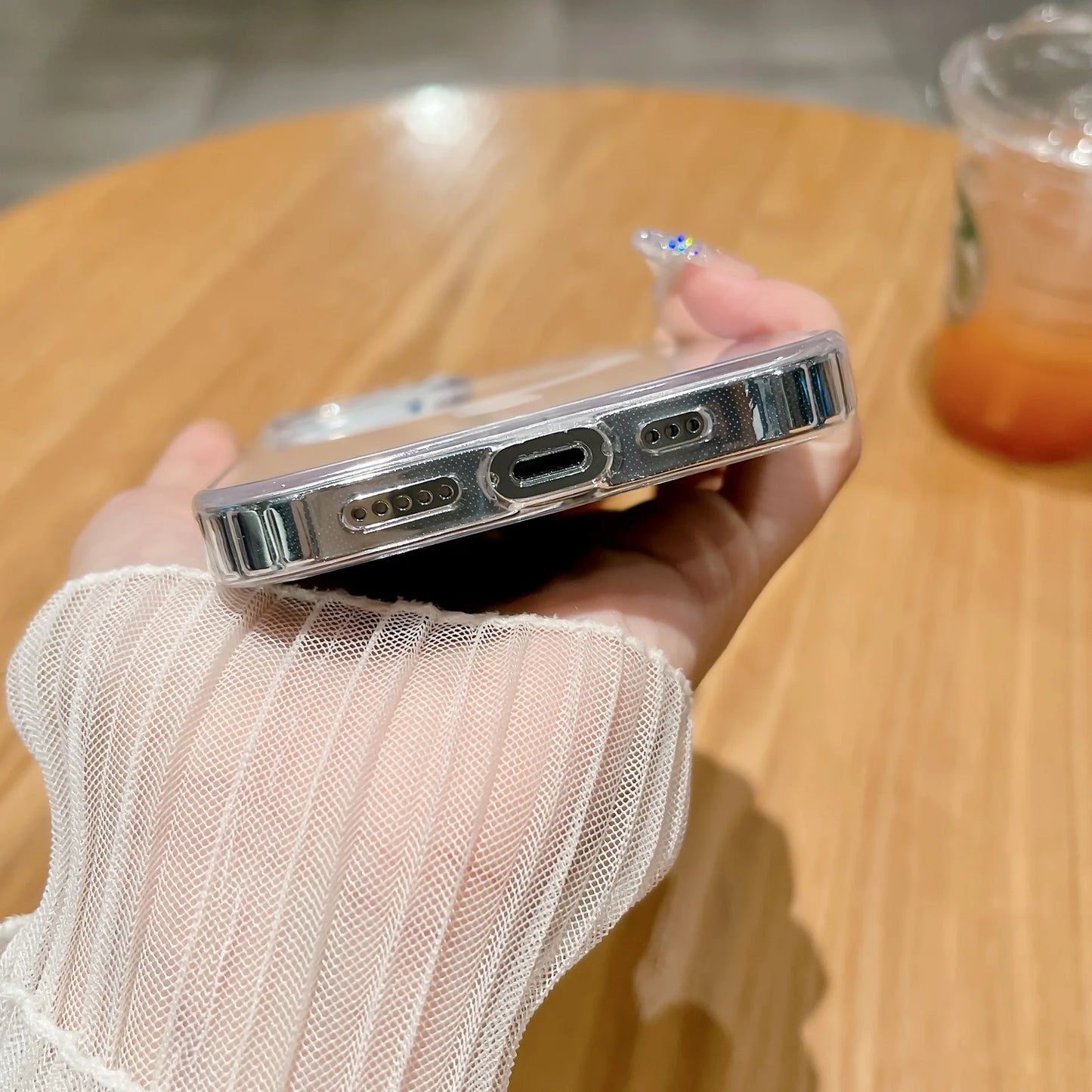 For Magesafe Magnetic Transparent Wireless Charge Case For iPhone 11 12 13 14 15 16 Pro Max Plus Mini Shockproof PC Cover