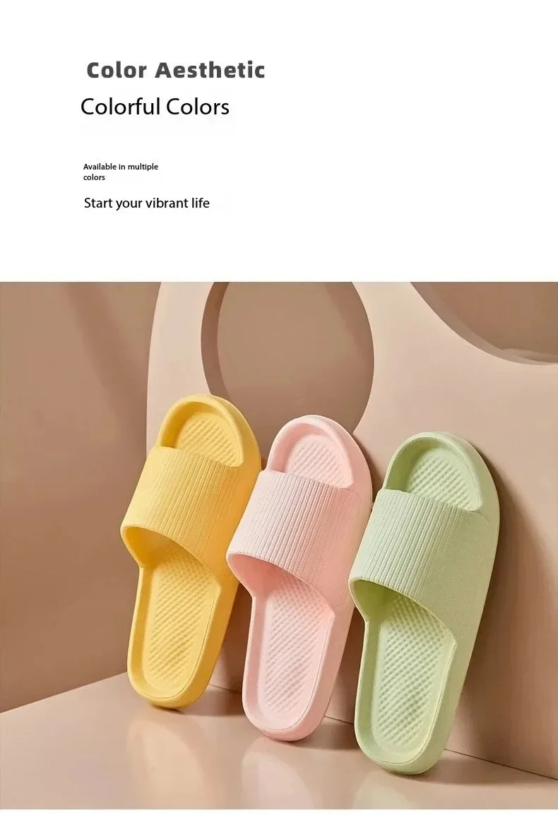 Non-Slip EVA Soft Sole Massage Shower Shoes for Men and Women, Couples, Waterproof, Home, Leisure, Bathroom Slippers, Fashion
