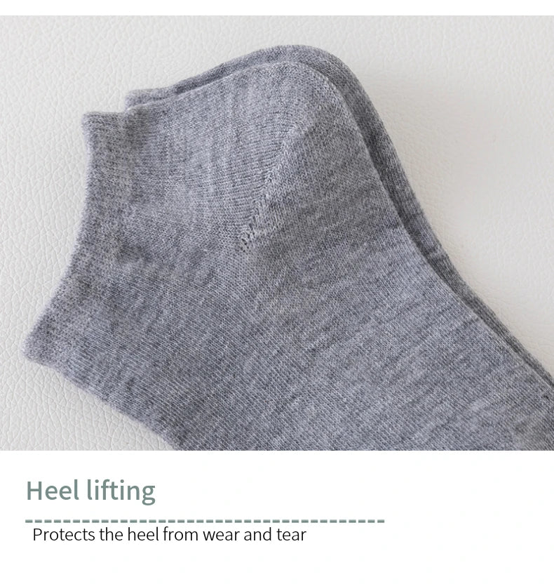 3/5/8 Pairs Women/Men Boat Socks Invisible Low Cut Silicone Non-slip Summer No-show Ankle Socks Solid Color Casual Breathable